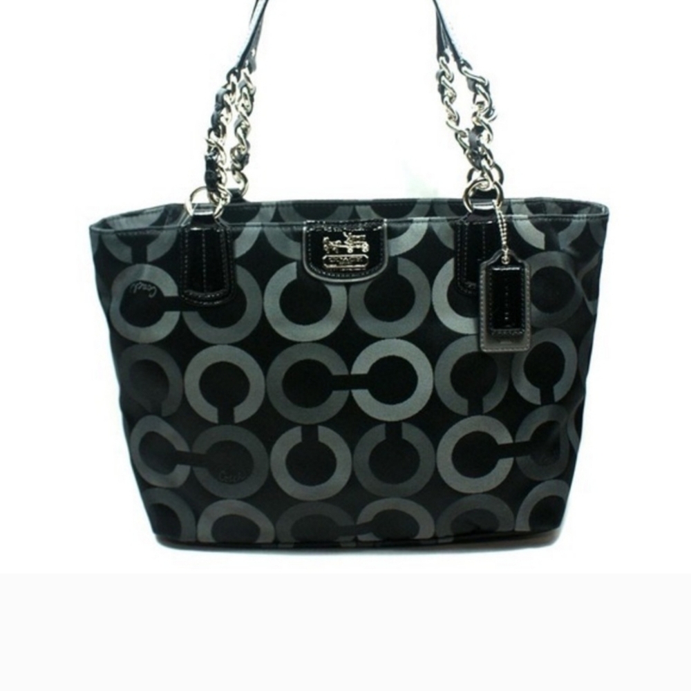 Authentic Coach Madison OpArt C shoulder handbag